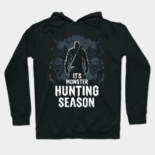 It's Monster Hunting Season - Silhouette - Witcher Hoodie